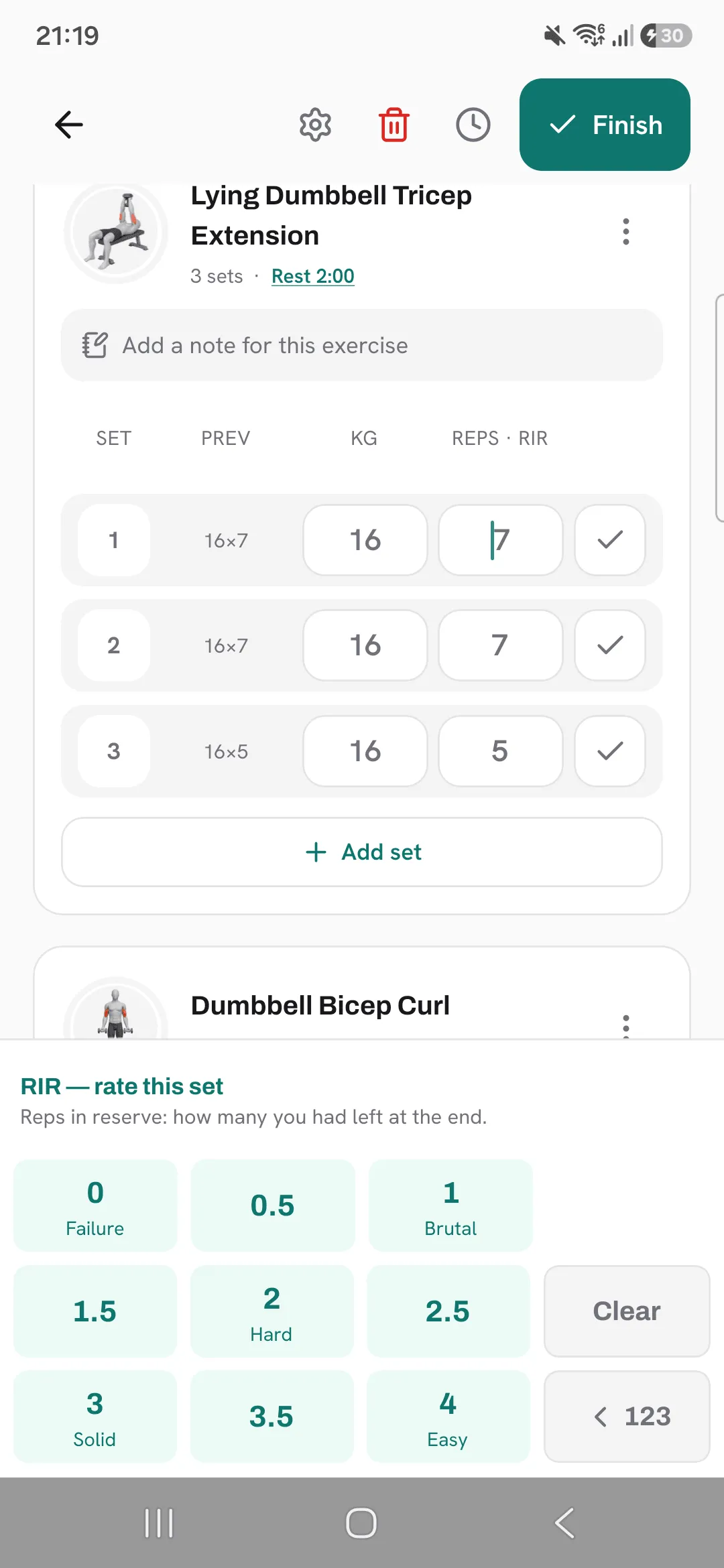 The keypad’s ratings from 0 Failure through 1 Brutal, 2 Hard and 3 Solid to 4 Easy, with half steps between.